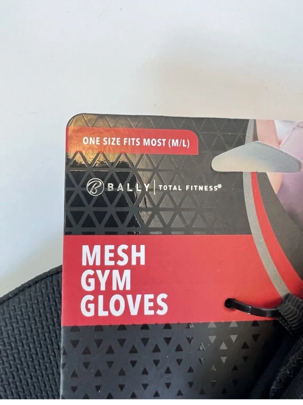 Bally Total Fitness Fingerless Mesh Training Gloves One Size Fits Most M/L